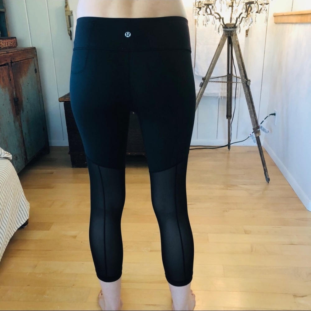 Lululemon mesh detail crops